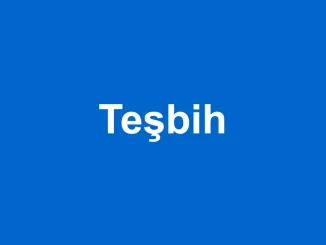teşbih kelime anlamı ne TDK
